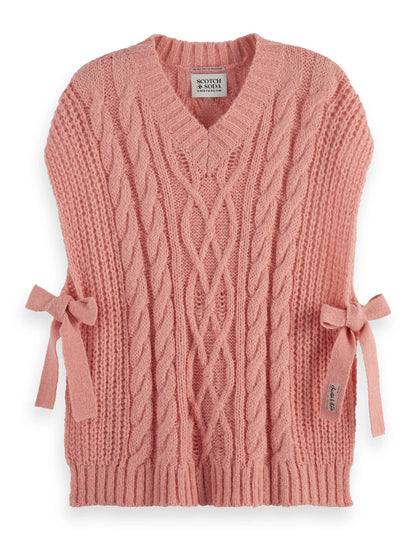 Cable stitch spencer