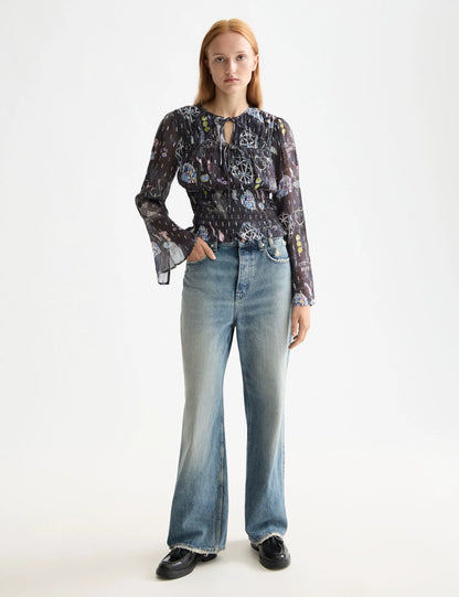 Smocked waist top