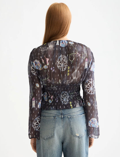 Smocked waist top