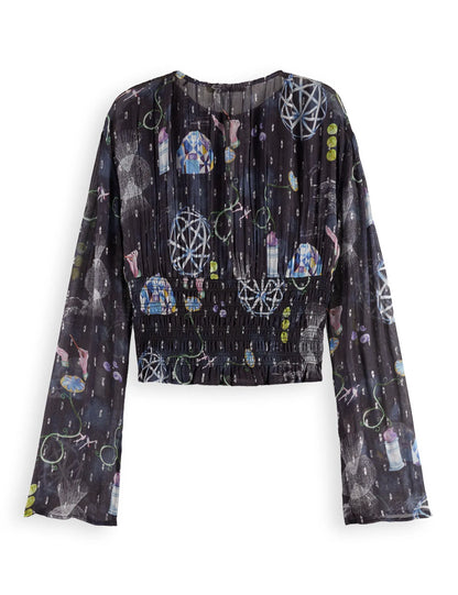 Smocked waist top