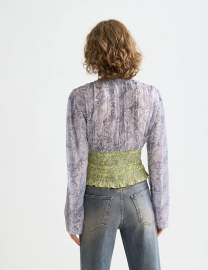 Smocked waist top