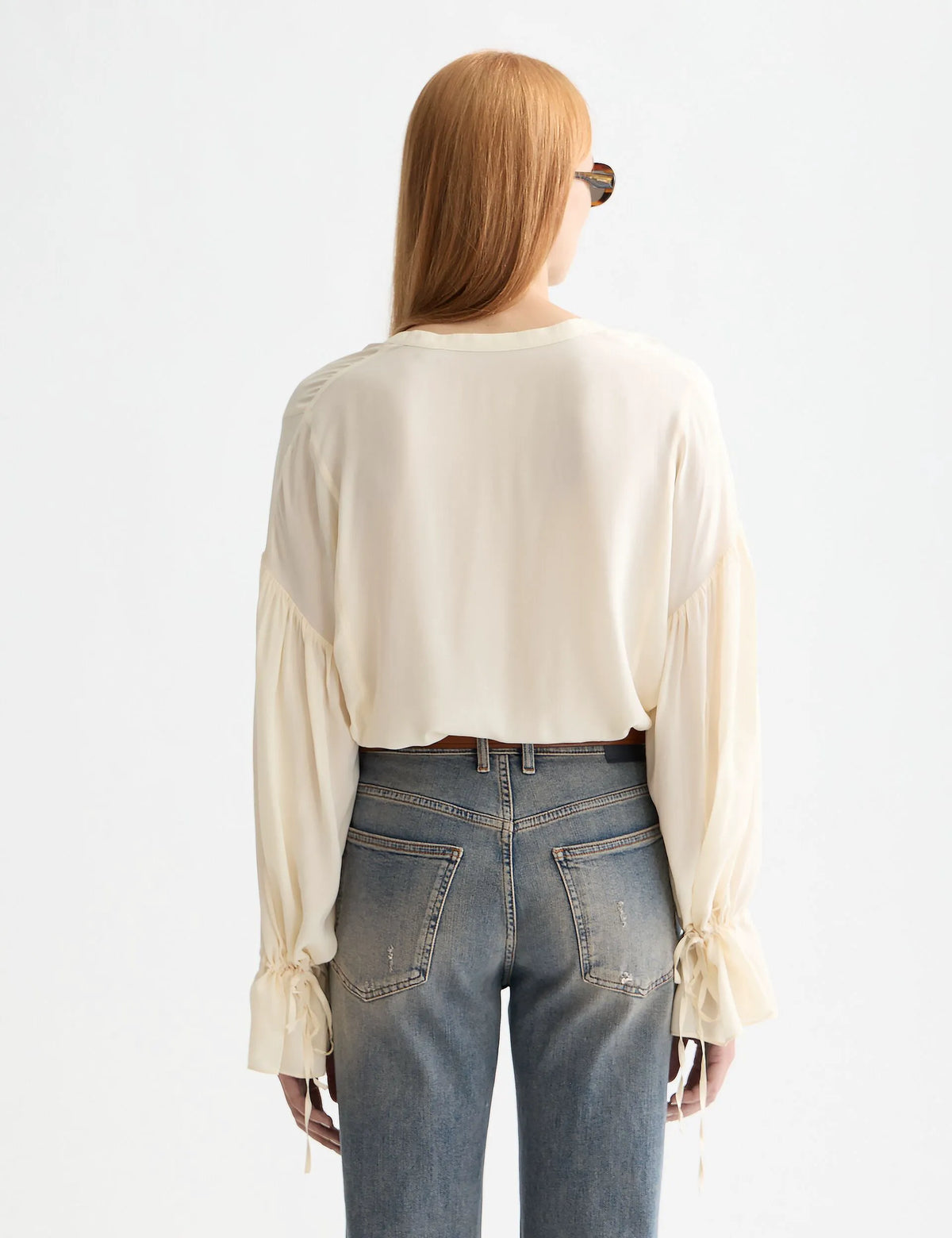 Easy top with draw string cuffs