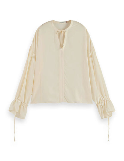 Easy top with draw string cuffs