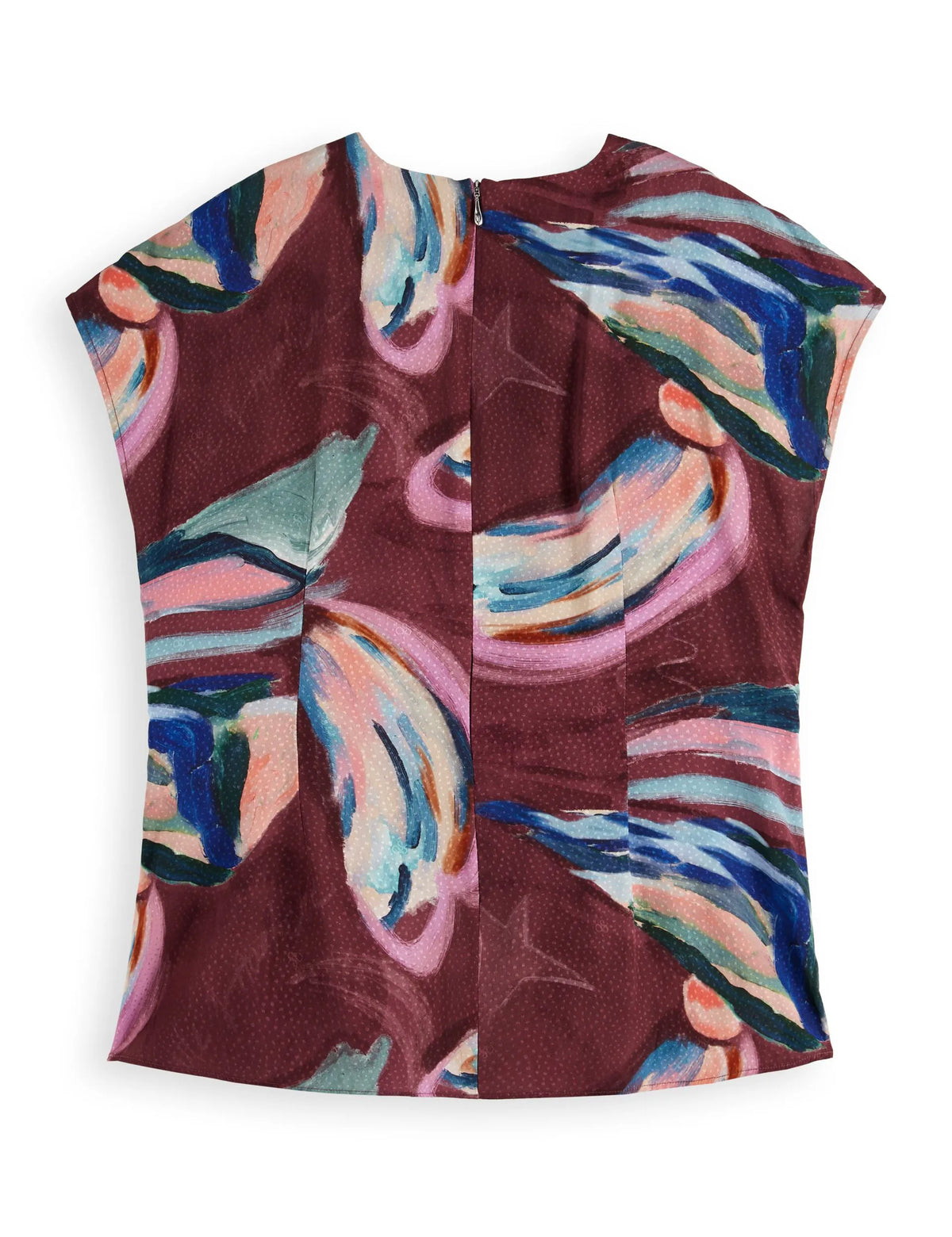 Draw string keyhole short sleeve top