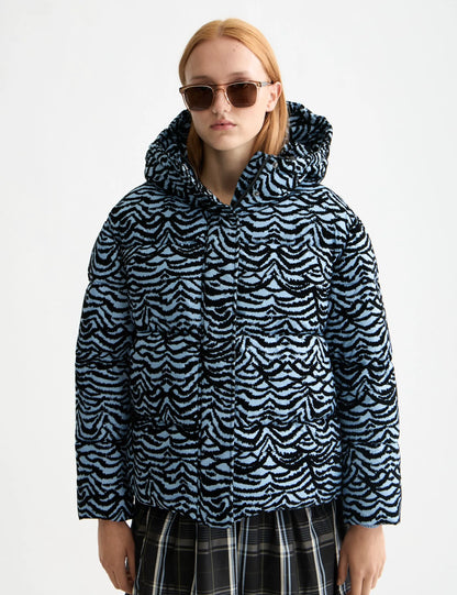 Hooded puffer