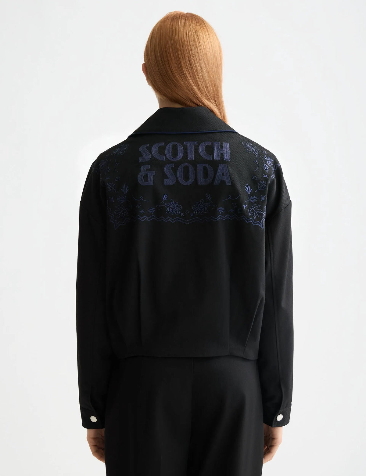 Embroidered bomber jacket