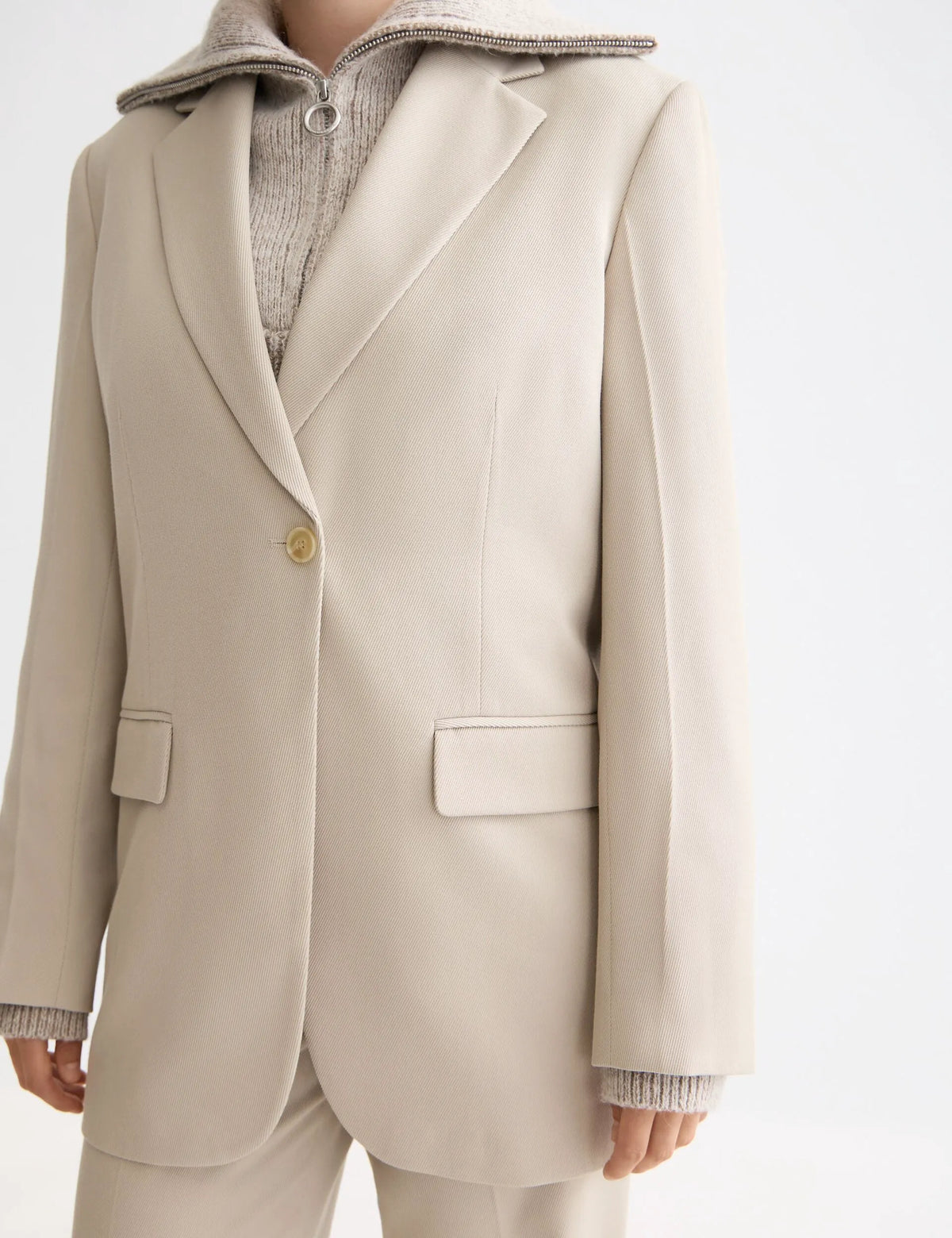 Gabardine single breasted Blazer