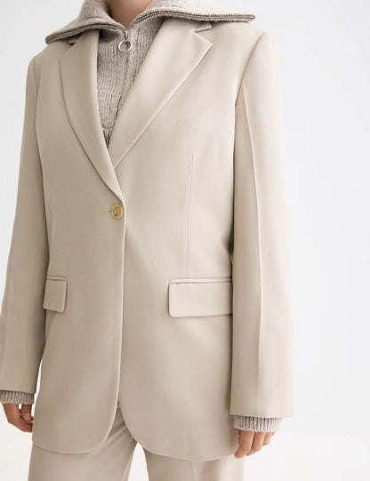 Gabardine single breasted Blazer