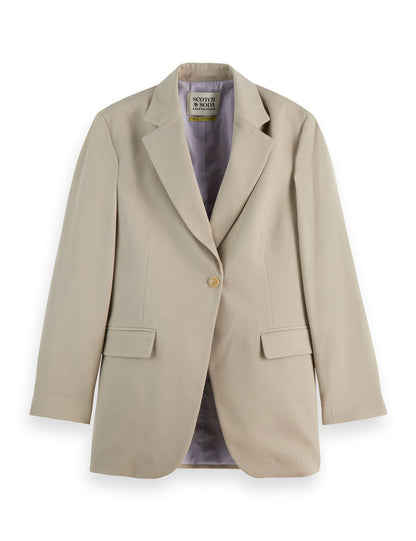 Gabardine single breasted Blazer