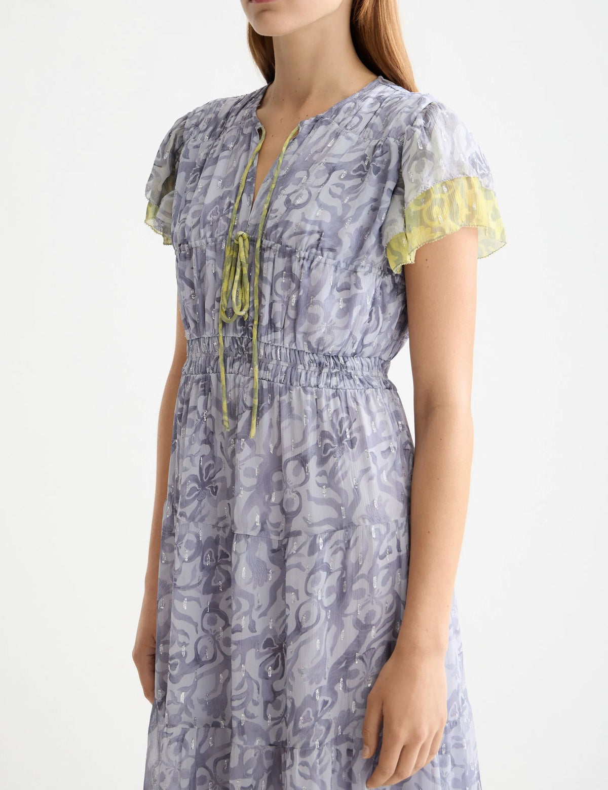 Gathered maxi dress