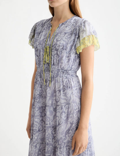 Gathered maxi dress