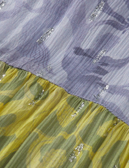 Gathered maxi dress