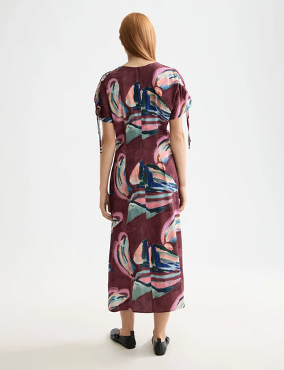 Drawstring maxi dress