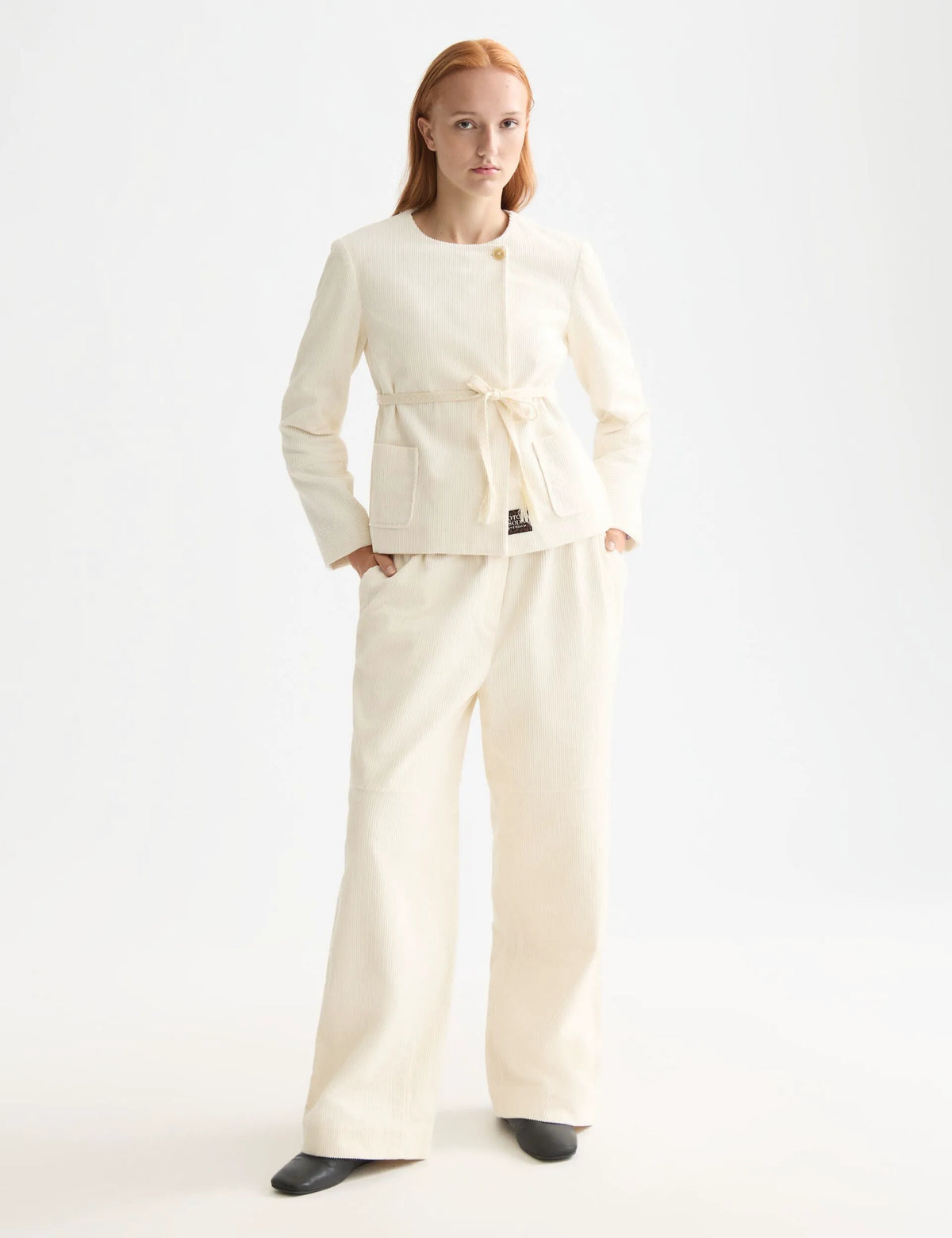 Noa high-rise wide-leg pull on pant