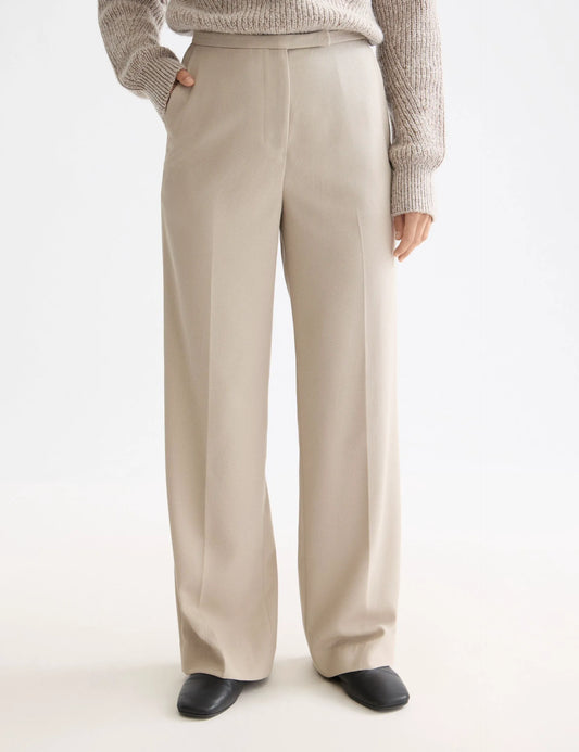 Edie - high rise wide leg gabardine pant