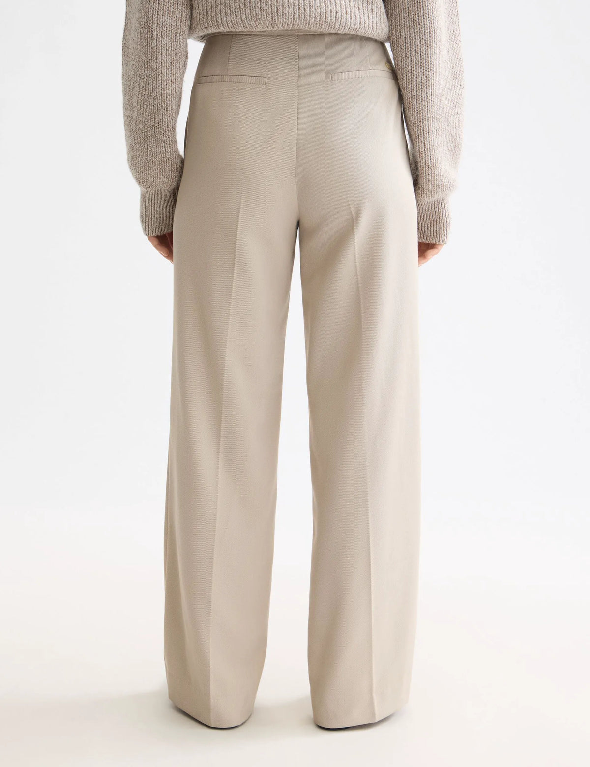 Edie - high rise wide leg gabardine pant