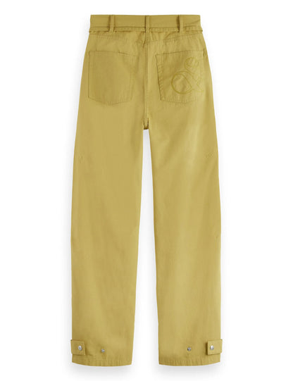 Lotus barrel leg seam detail pant