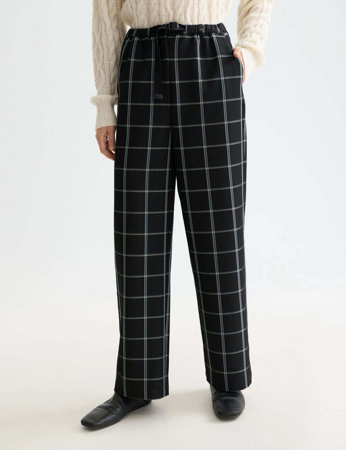 Ezra - High rise drawstring pant
