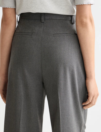 Rose high rise wide leg herringbone pant