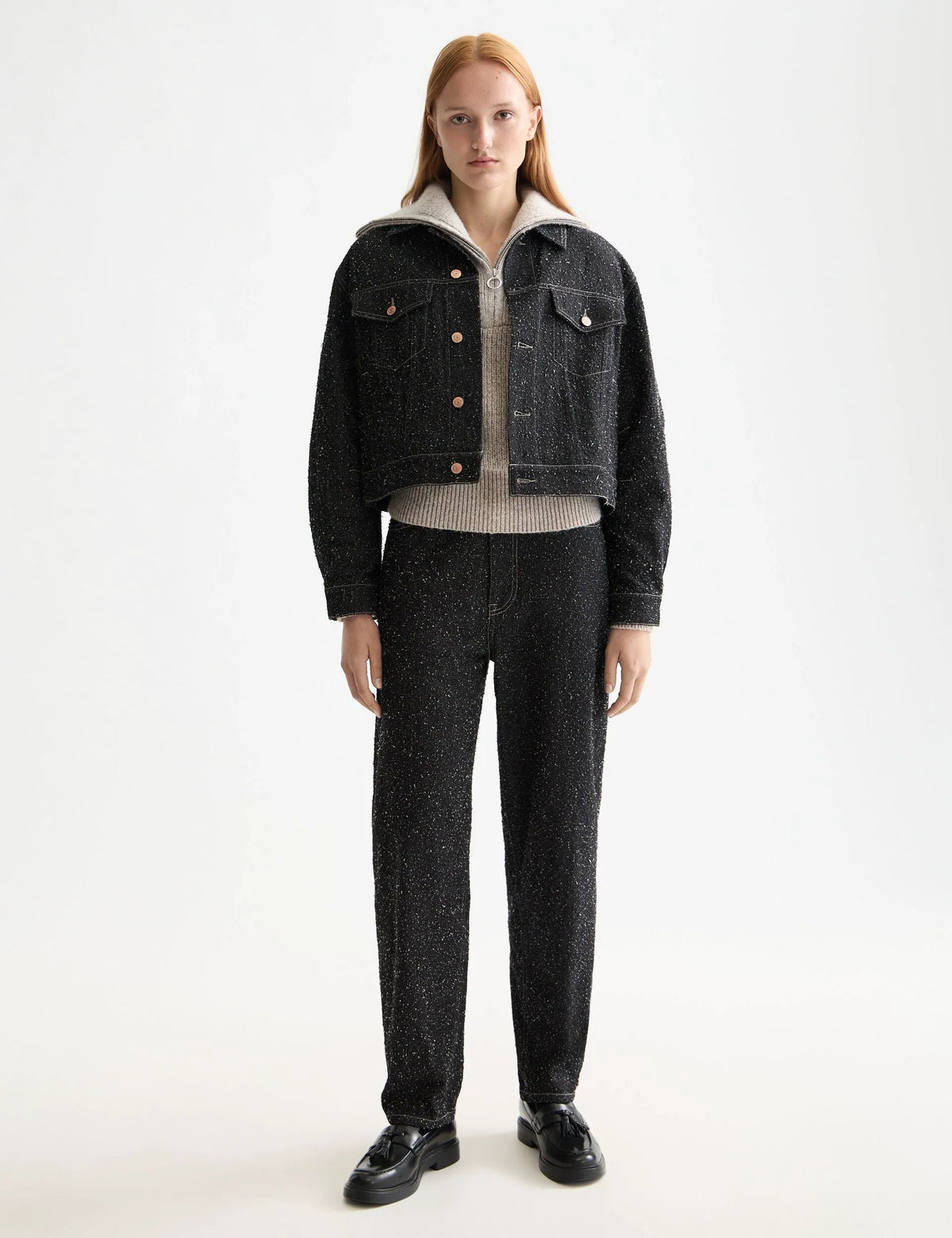 The Tide Balloon jeans — Black Snow