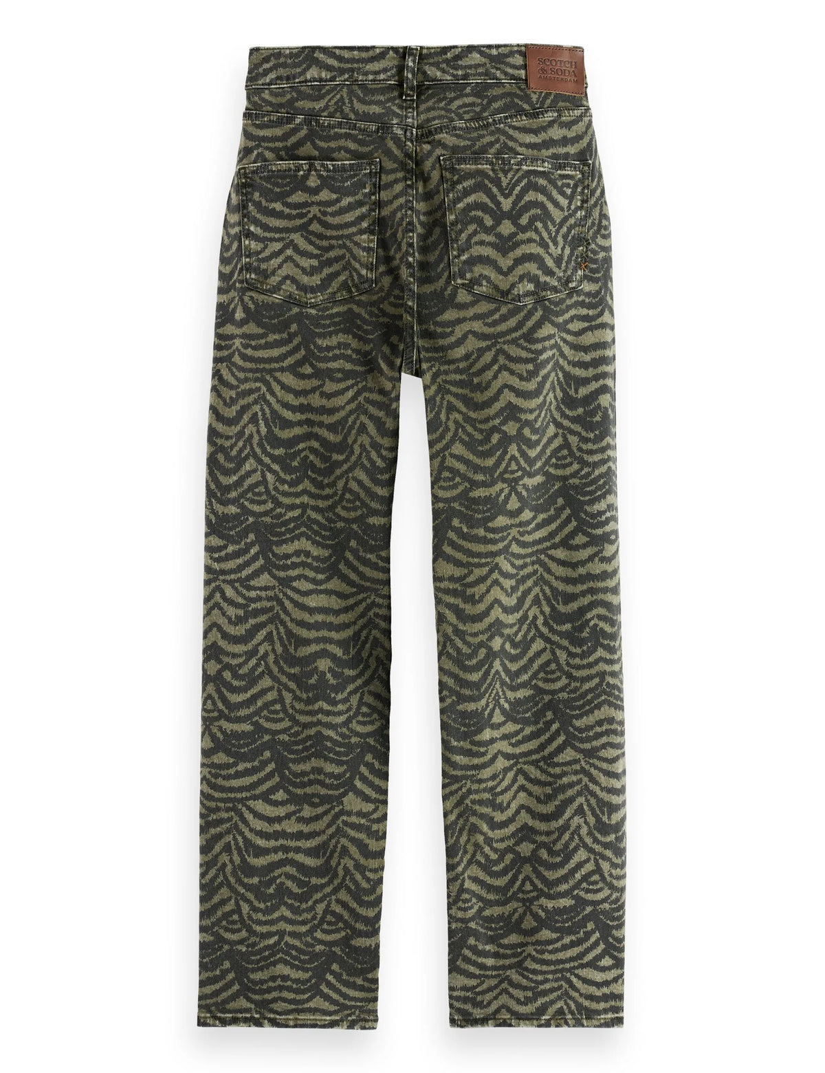 The Sky allover print straight jeans — Ikat Feather