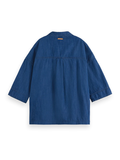 Lightweight Denim Popover Shirt