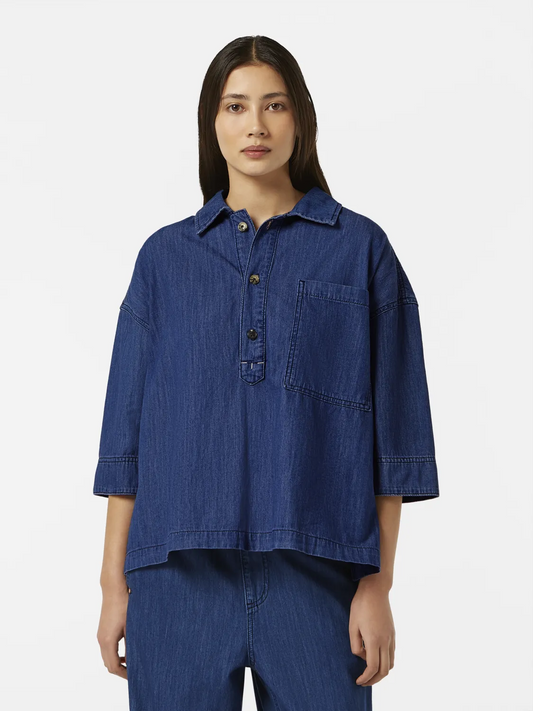 Lightweight Denim Popover Shirt