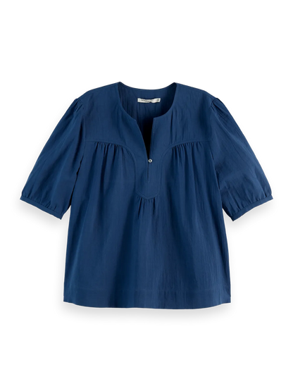 V-Neck Puff Sleeve Top