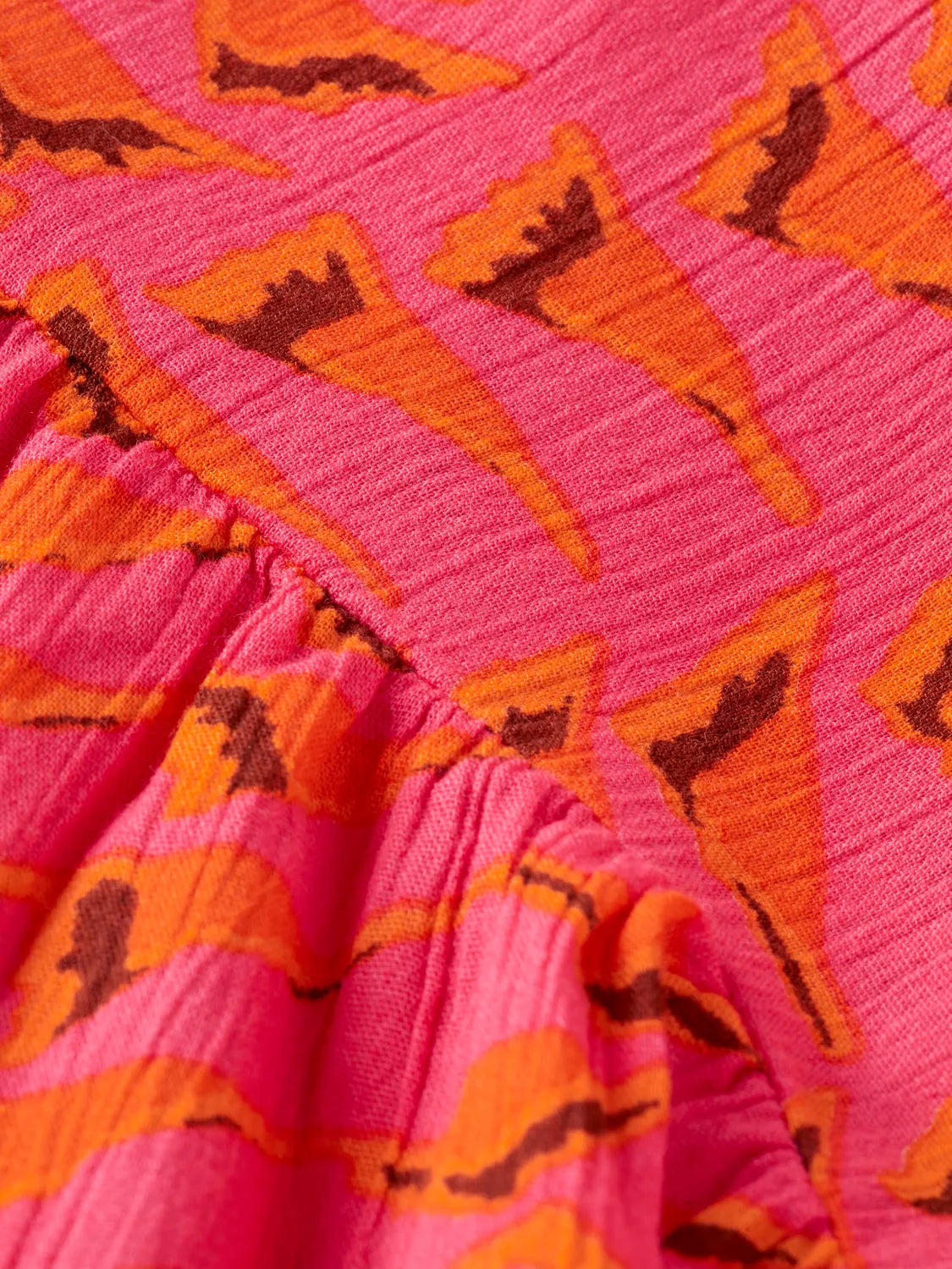 Printed Crinkle Top