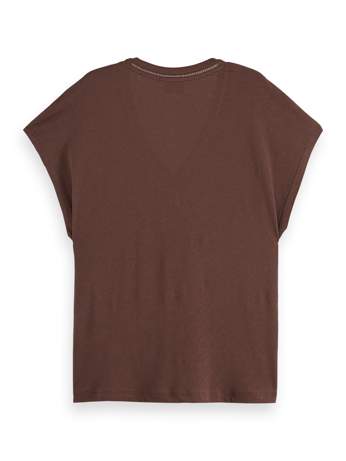 Cotton Linen Sleeveless V-Neck T-Shirt