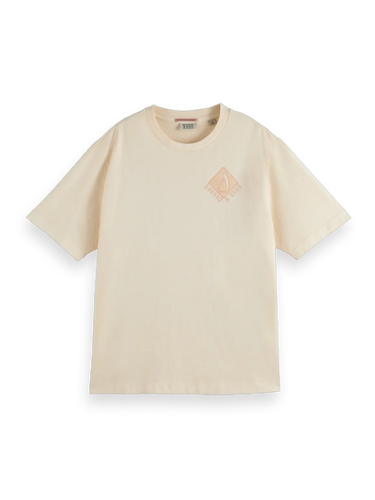 Printed Artwork Garment-Dye Loose-Fit T-Shirt