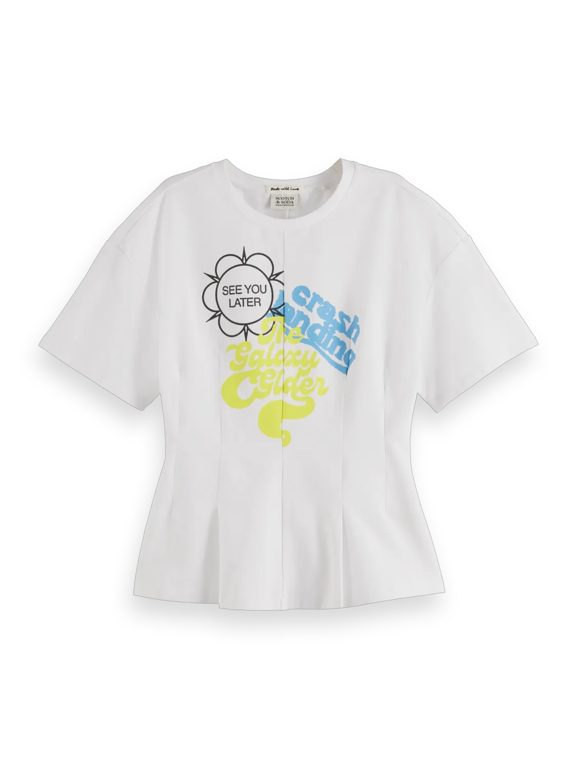Fitted Short Sleeve Printed Artwork T-Shirt