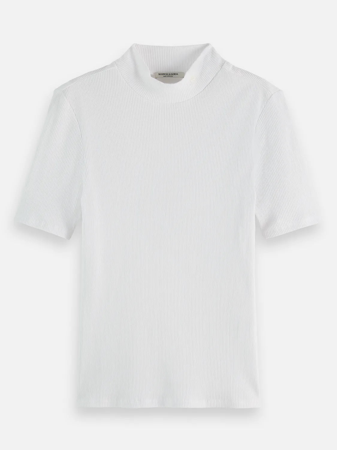 Essentials — Mock Neck Ribbed T-Shirt