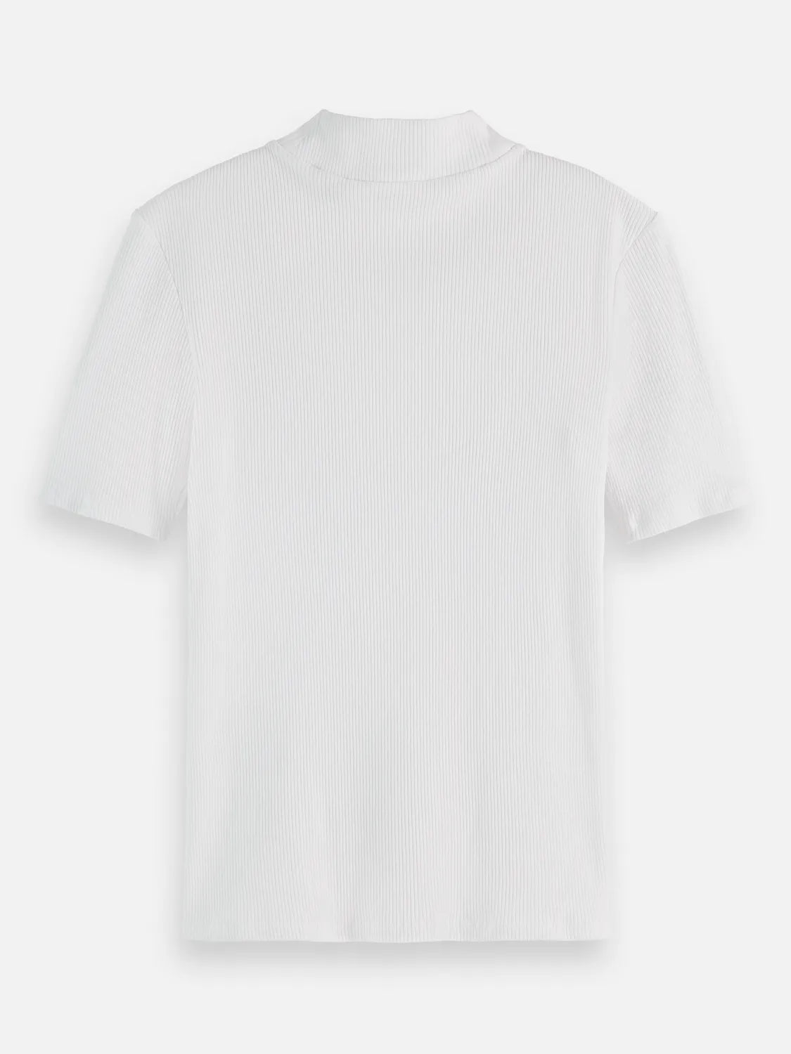 Essentials — Mock Neck Ribbed T-Shirt