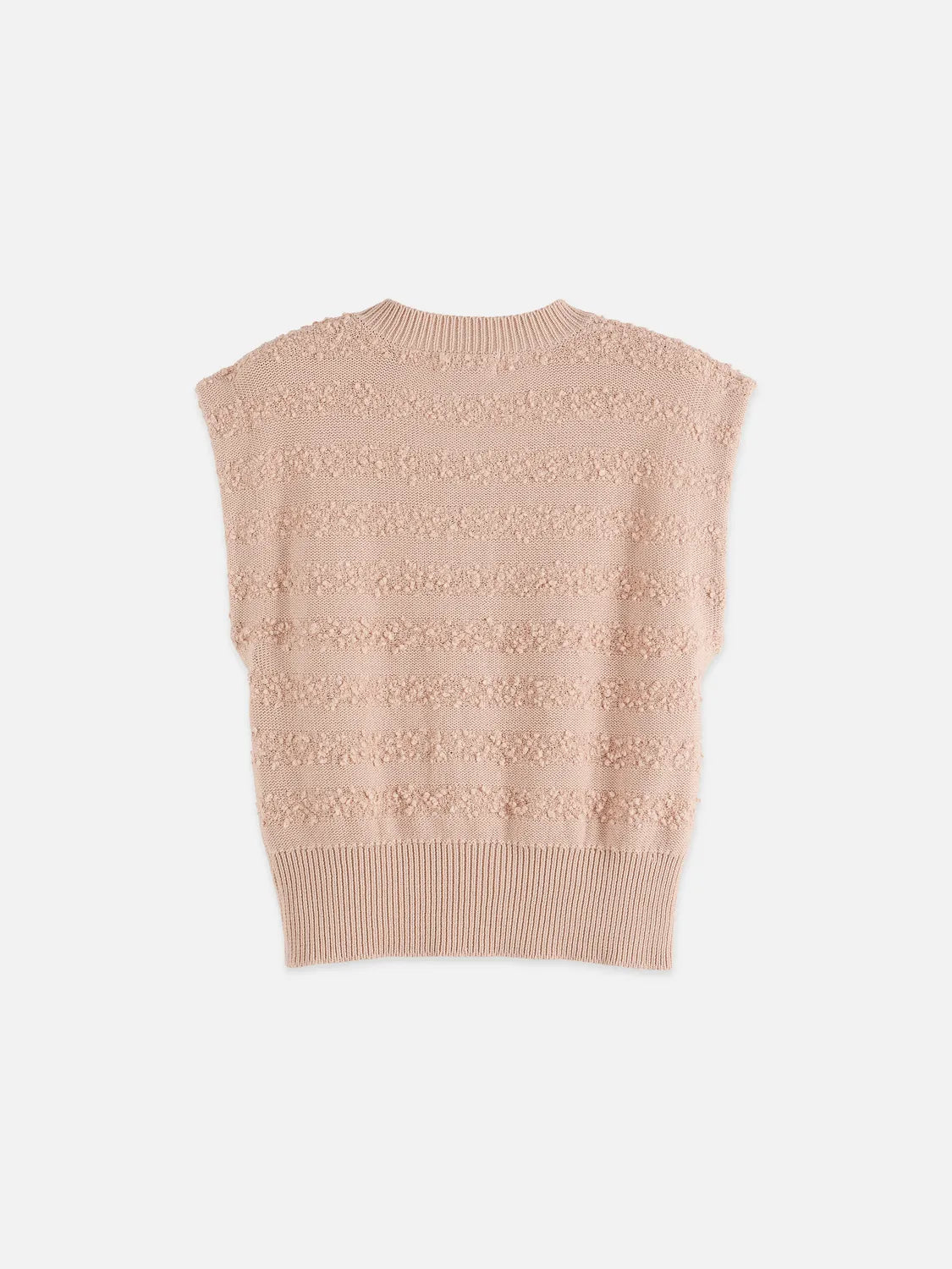 Boucle Stripe Crew Neck Spencer
