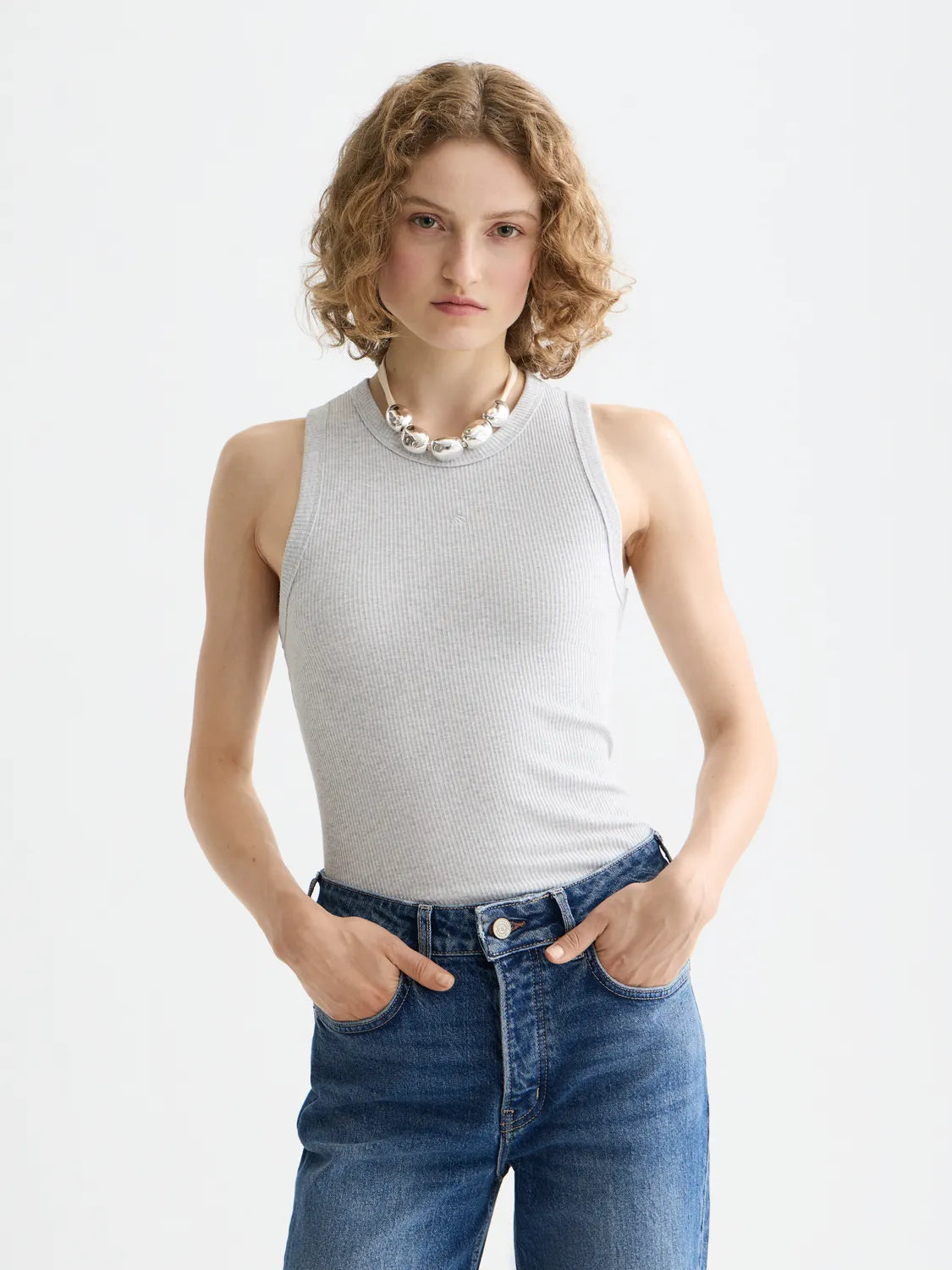Essentials — Ribbed Racer Tank