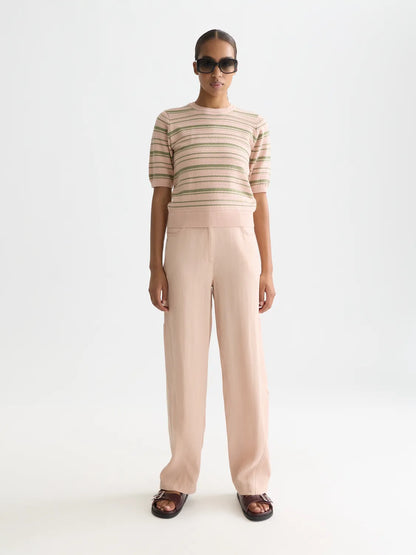 Textured Stripe Knitted Tee