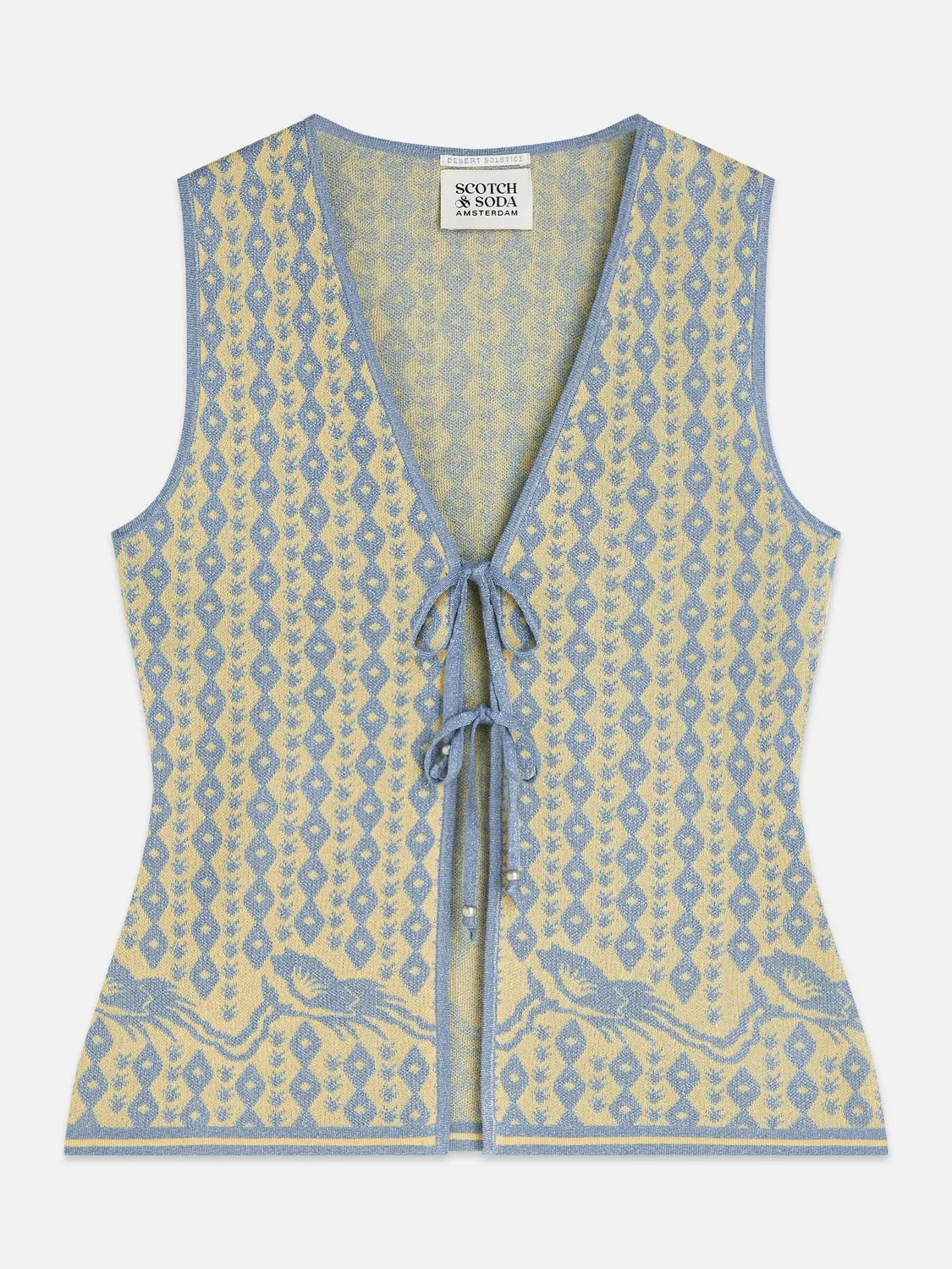 Jacquard Knitted Vest