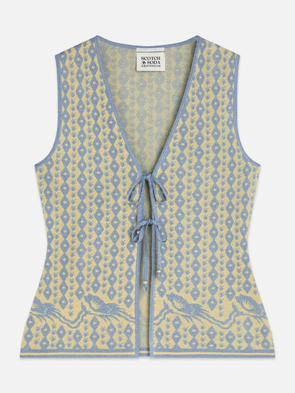 Jacquard Knitted Vest