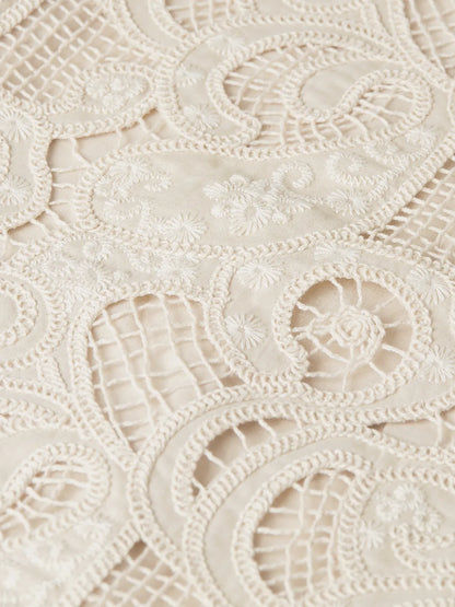 Flame Embroidery Top