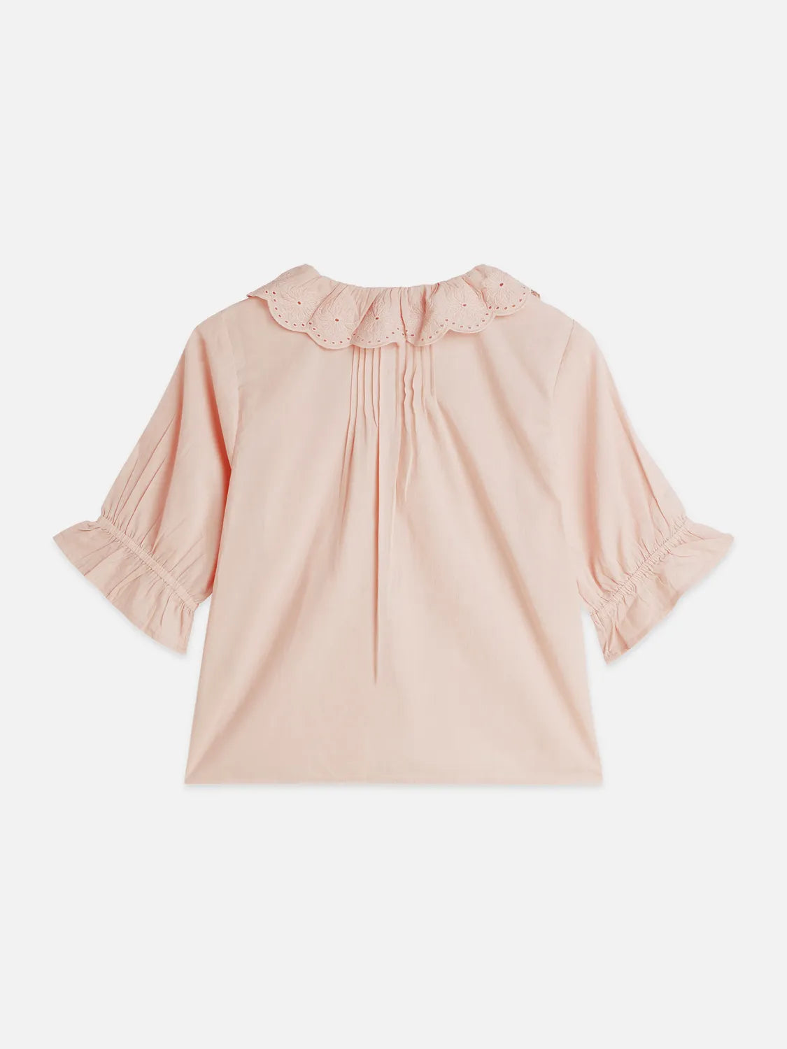 Short Sleeve Blouse With Embroidered Details