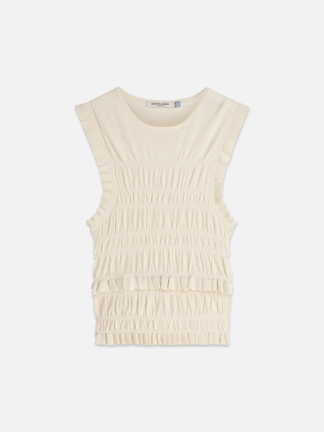 Smock Stitch Knitted Tank