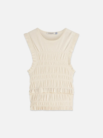 Smock Stitch Knitted Tank