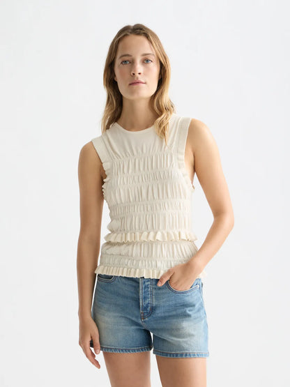 Smock Stitch Knitted Tank