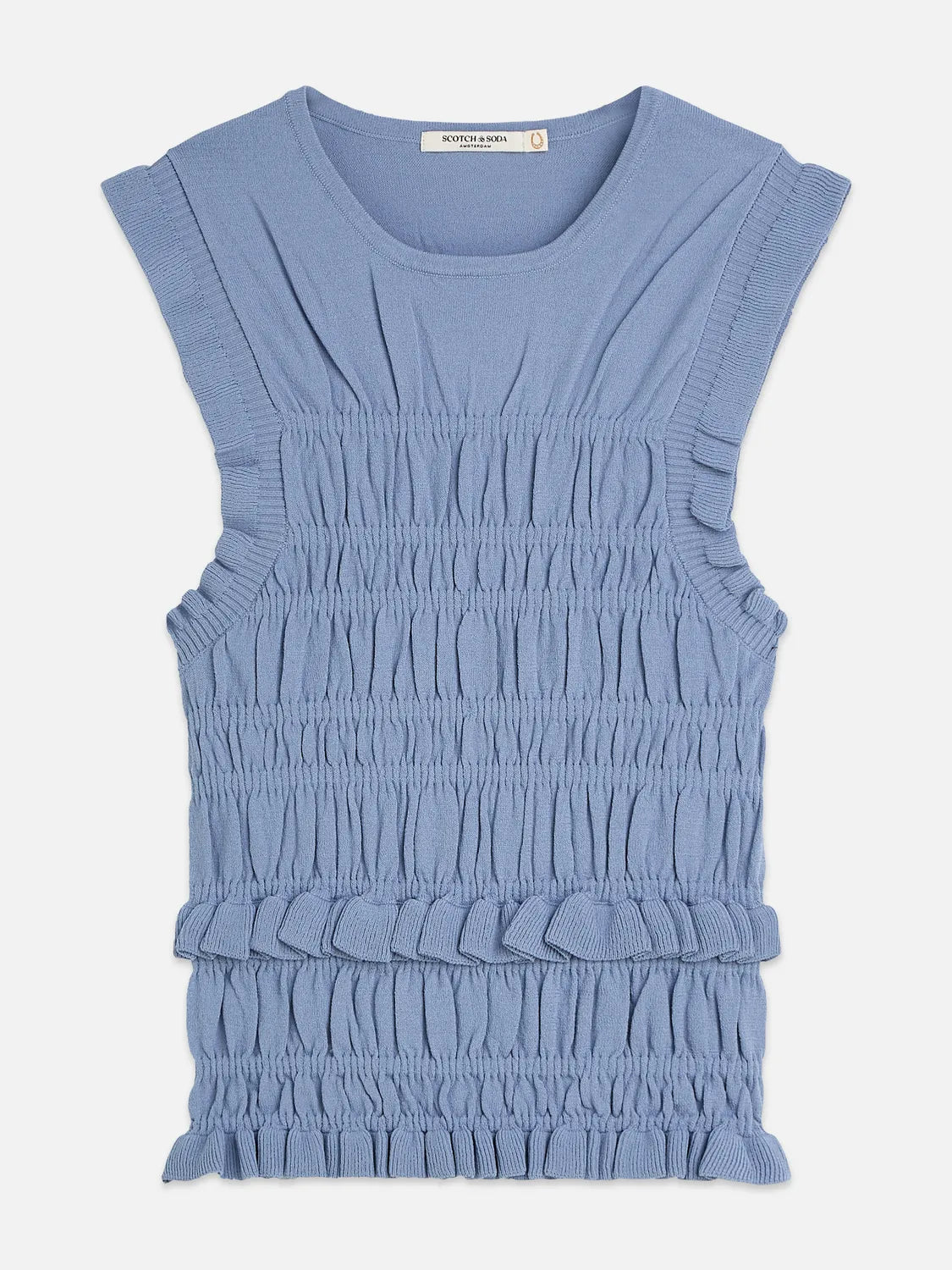 Smock Stitch Knitted Tank
