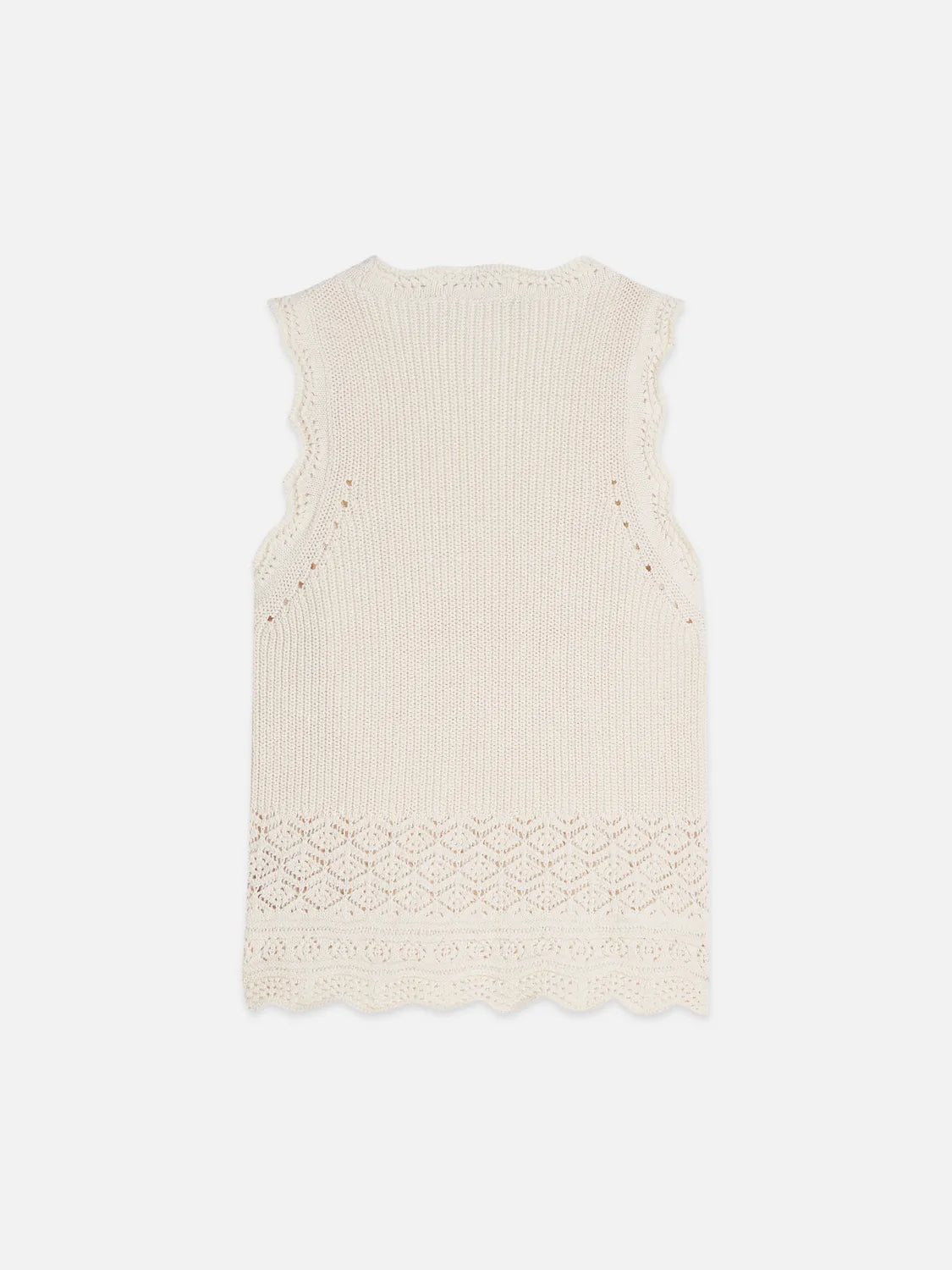 Pointelle Knitted Vest