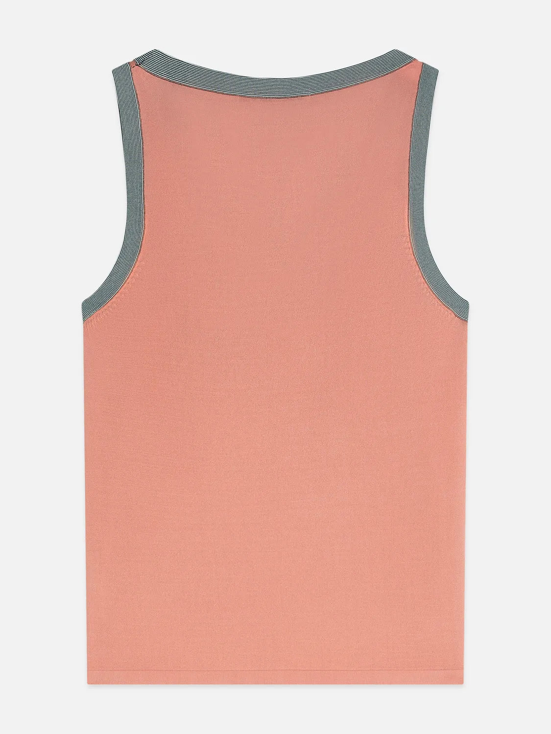 Stripe Trim Relaxed Knitted Vest