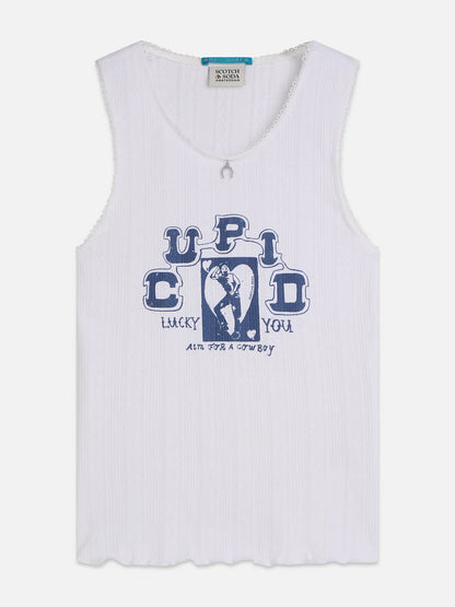 Pointelle Jersey Artwork Tank