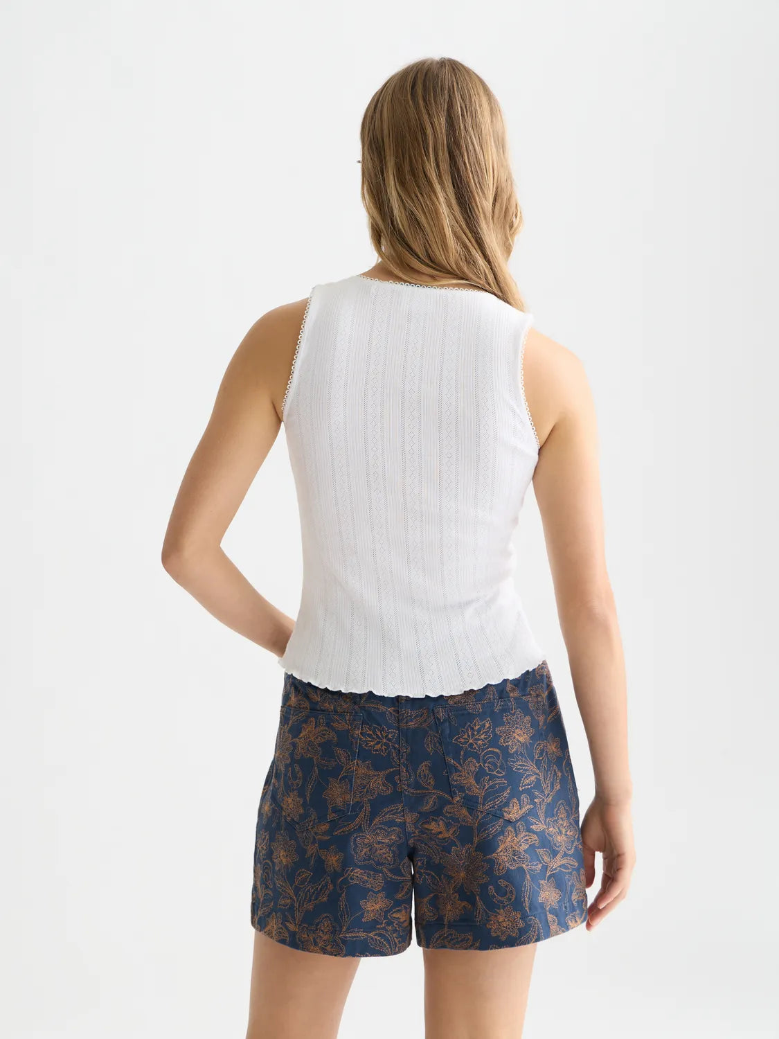 Pointelle Jersey Artwork Tank