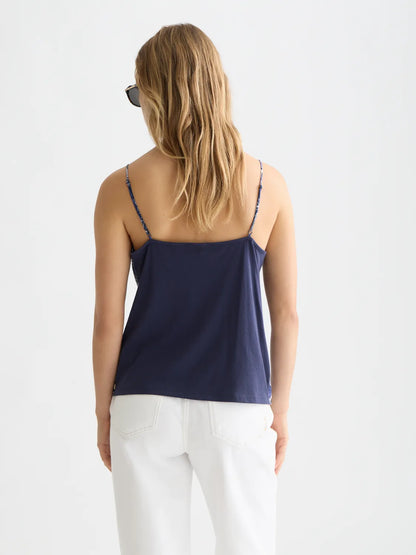 Printed Jersey Back Tank Top